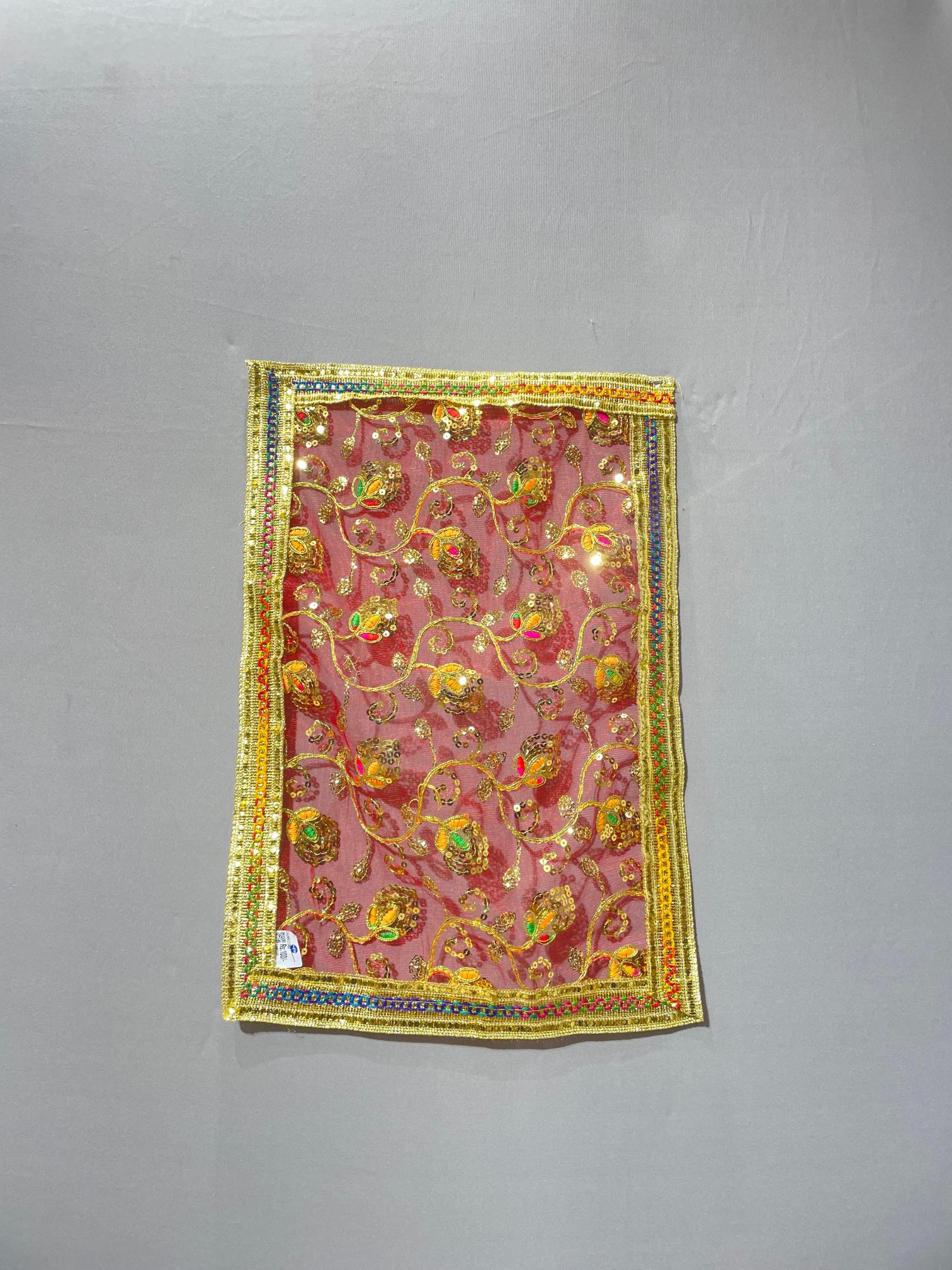 Maheshwari Fancy Store - Red Colour Lace Net Chunri